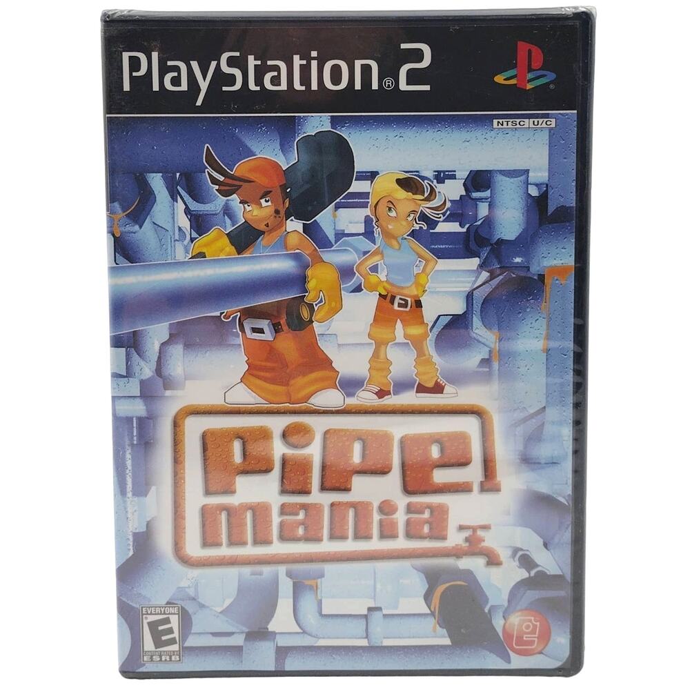 Pipe Mania Brand New Sealed Sony Playstation 2 PS2 Game Puzzle